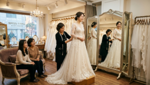 웨딩드레스 피팅 시 꼭 확인해야 할 7가지 전문가 체크리스트 2 웨딩드레스-피팅-결사모