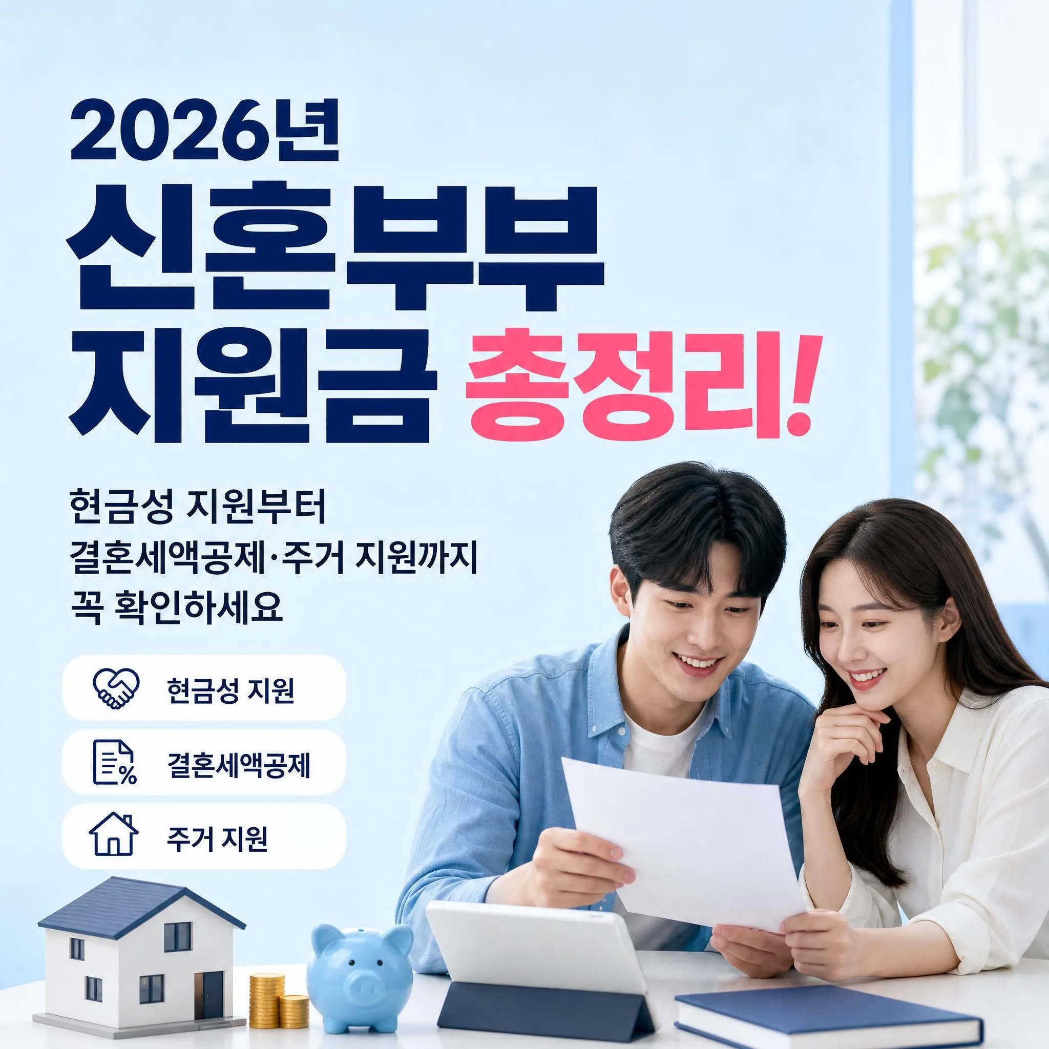 2026년 신혼부부 지원금 총정리! 현금성 지원부터 결혼세액공제·주거 지원까지 꼭 확인하세요 2 신혼부부현금지원